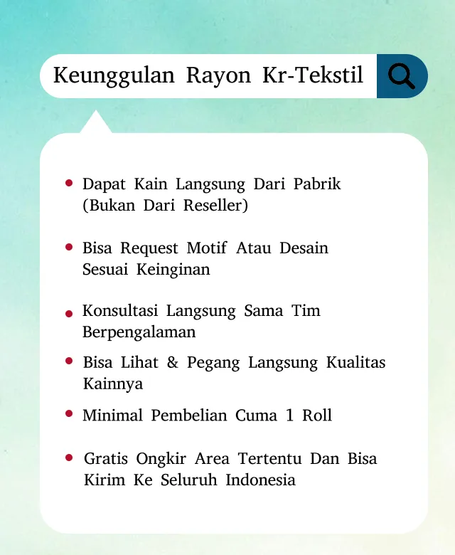 Belaja kain rayon sekarang tidak usah ribet tinggal dirumah barang sudah sampai