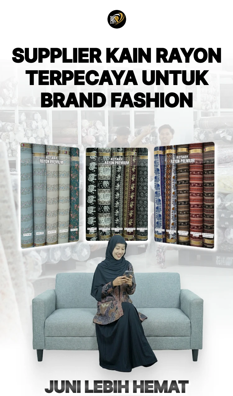 Supplier kain rayon visecose terpecaya